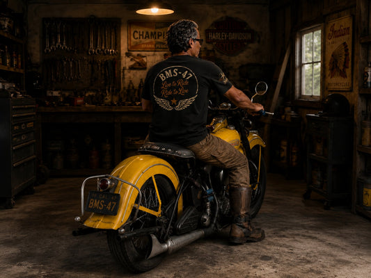 BMS-47 Live to Ride TEE/黒