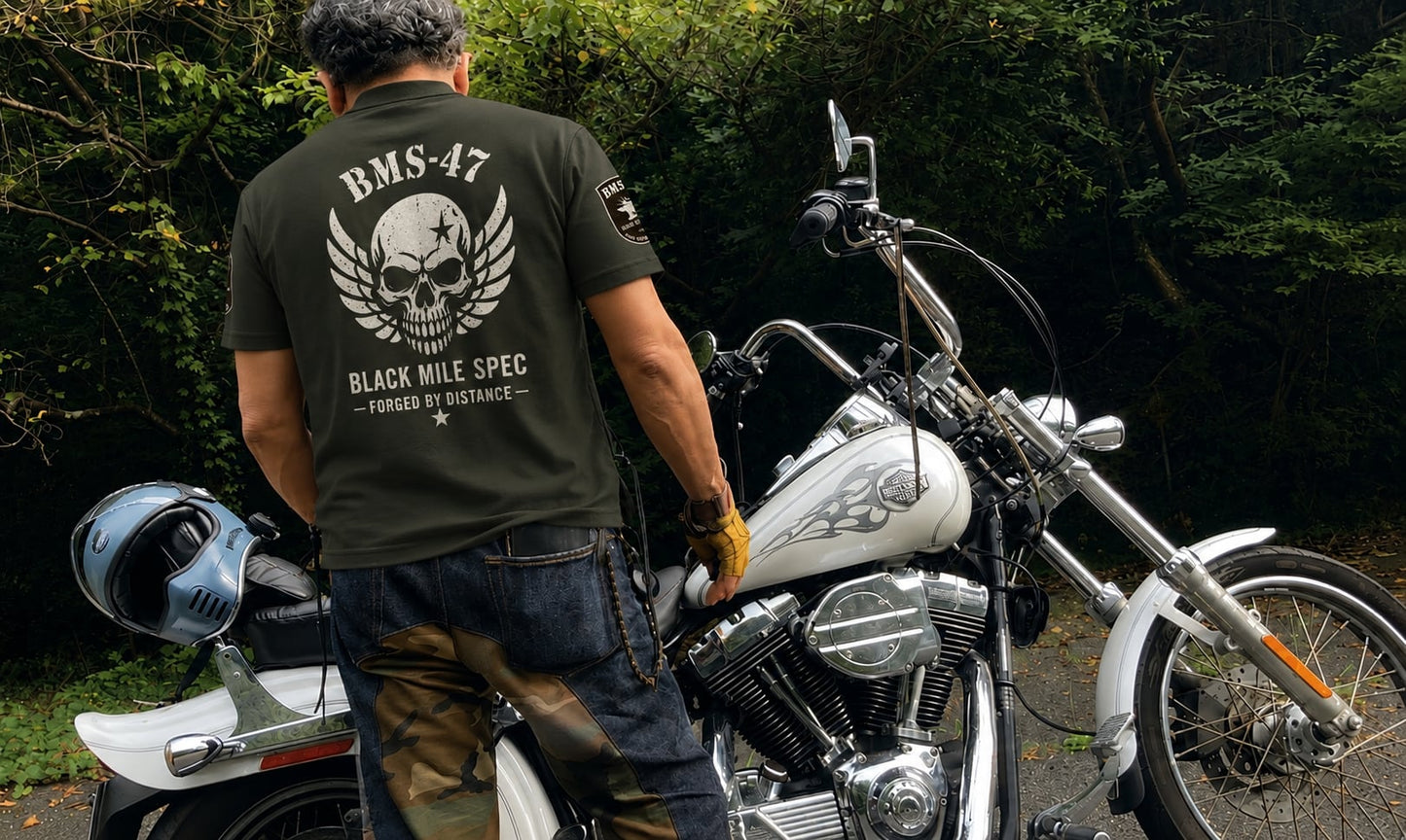 FORGED SKULL POLO / アーミーグリーン