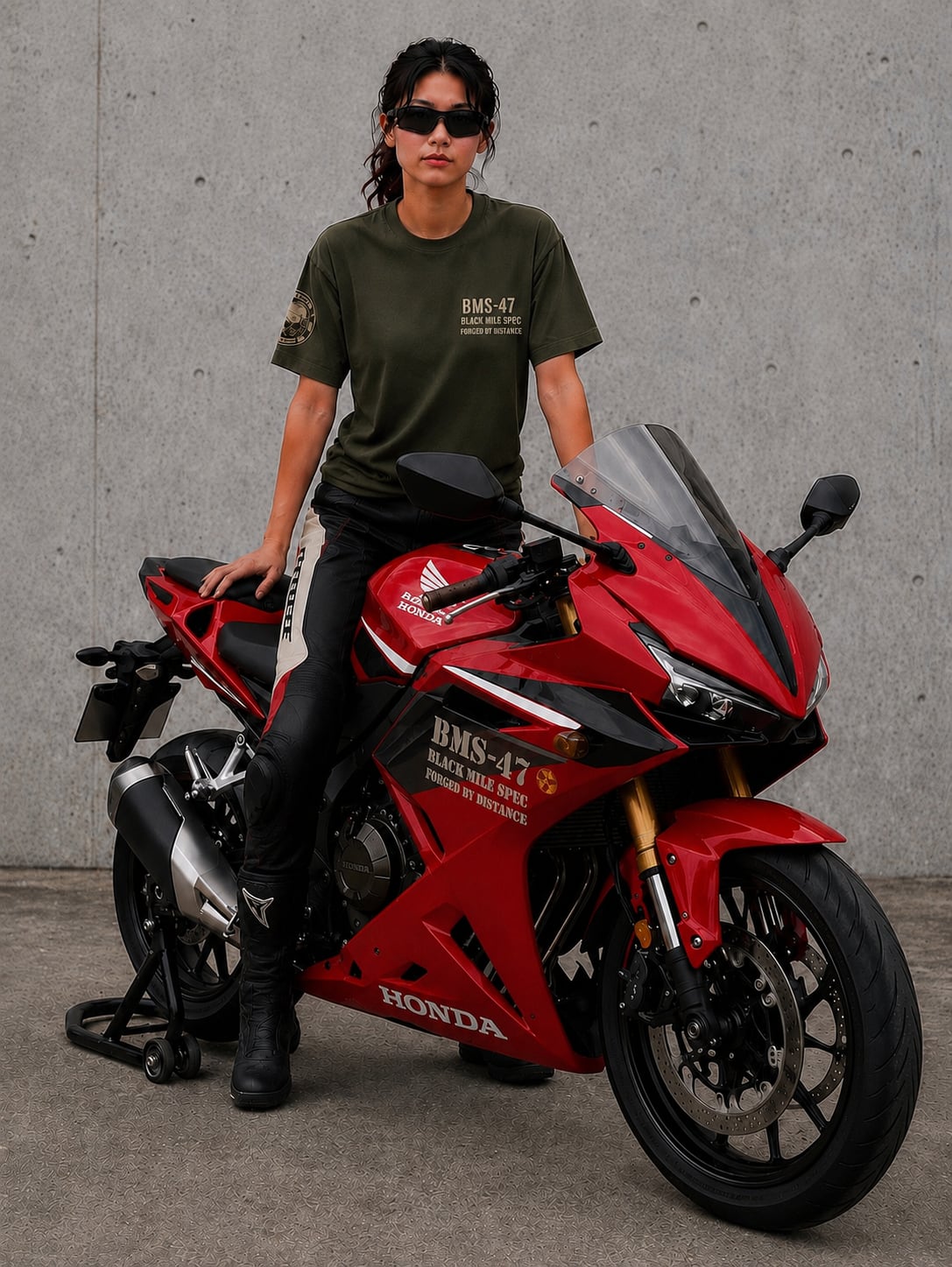BMS-47 FORGED WING TEE / 緑