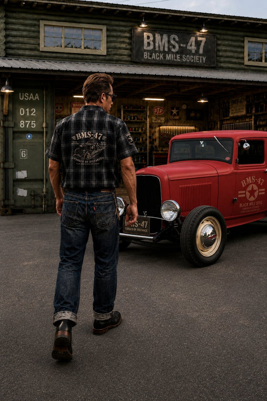 BMS-47 ROADSTER SHIRT/黒