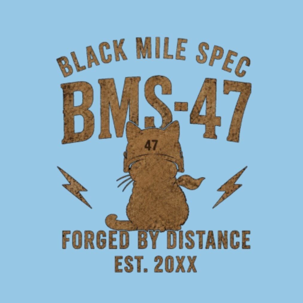BMS-47 GARAGE CAT ドライロングスリーブポロシャツ