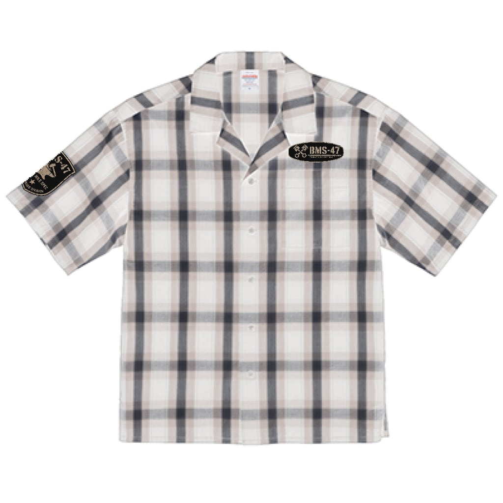 BMS-47 WORKING CHECK SHIRT/白