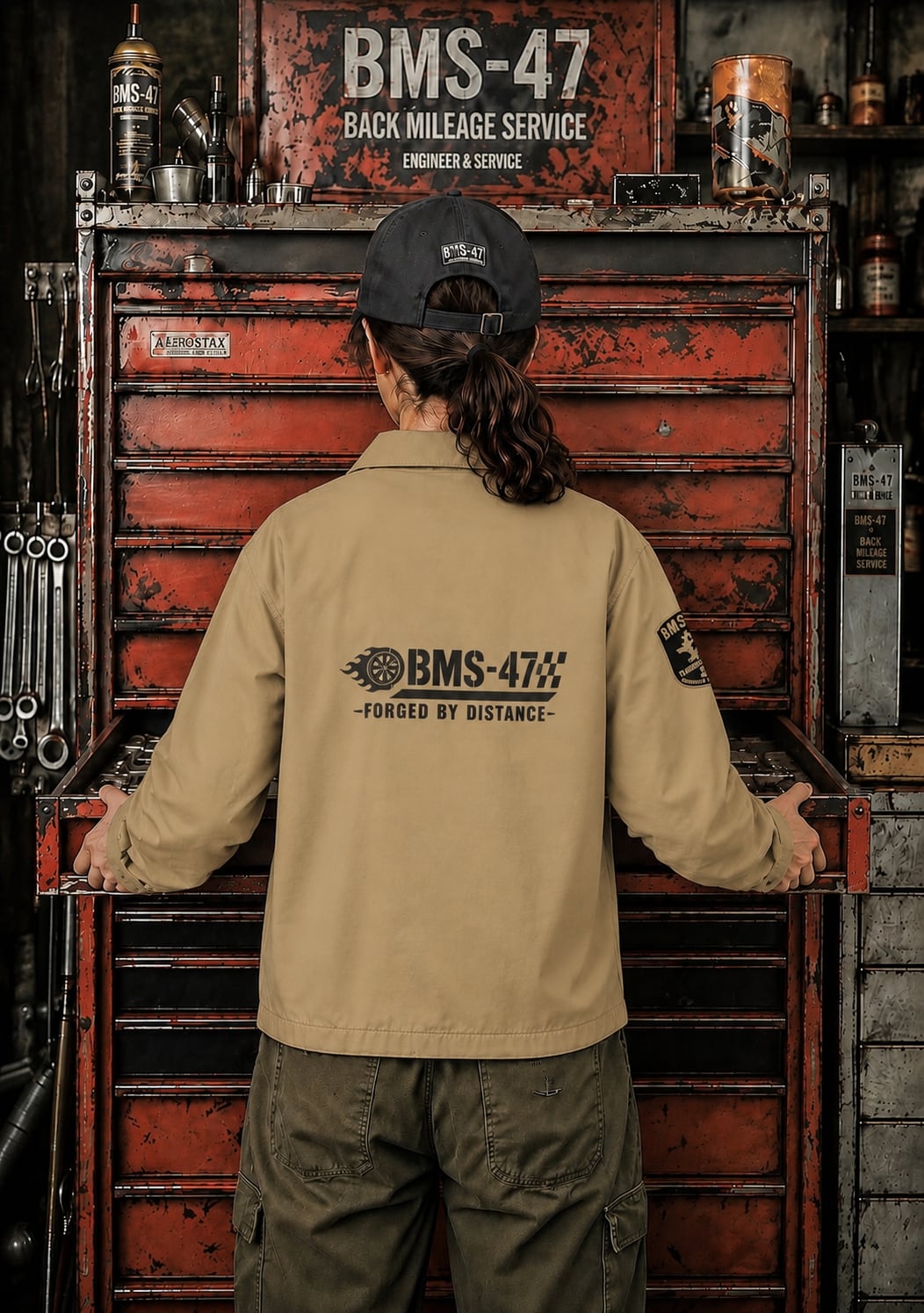 BMS-47 FORGED COACH JACKET/サンド