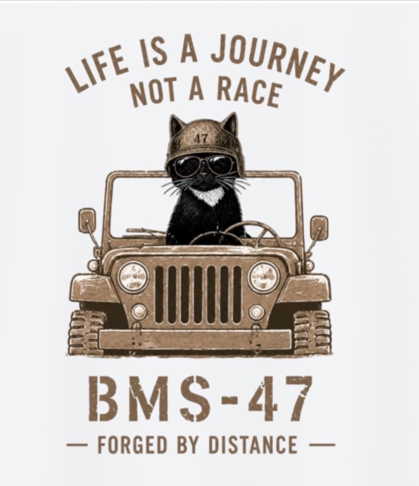 LIFE IS A JOURNEY” CAT DRIVER TEE/白