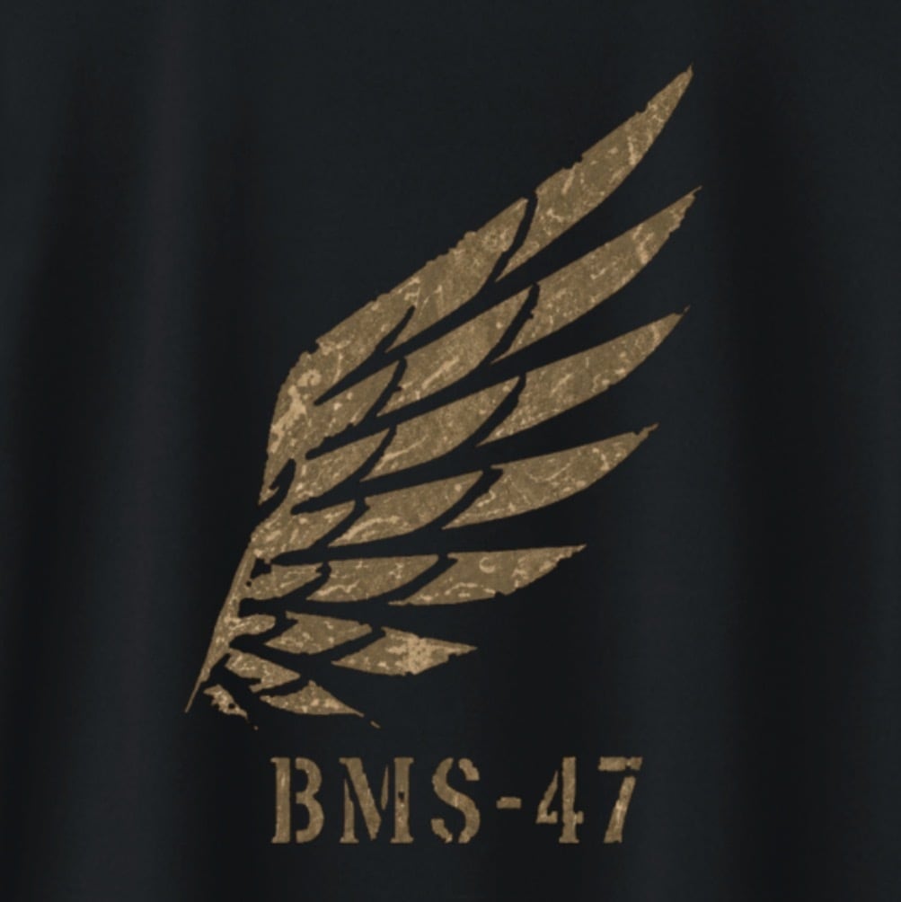 BMS-47 FORGED WING TEE / 黒