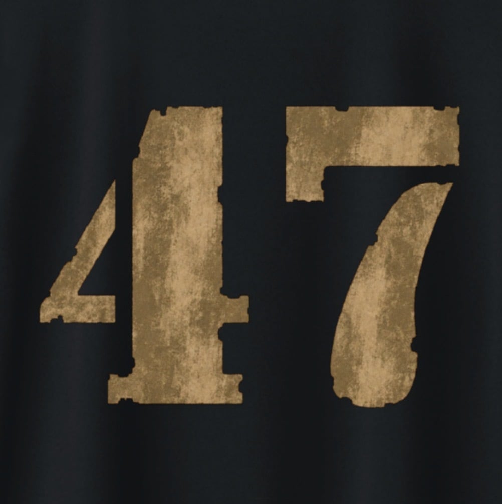 BMS-47 ROAD FORGED TEE / 「47」/黒