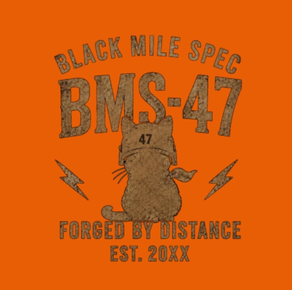 BMS-47 GARAGE CAT ドライロングスリーブポロシャツ