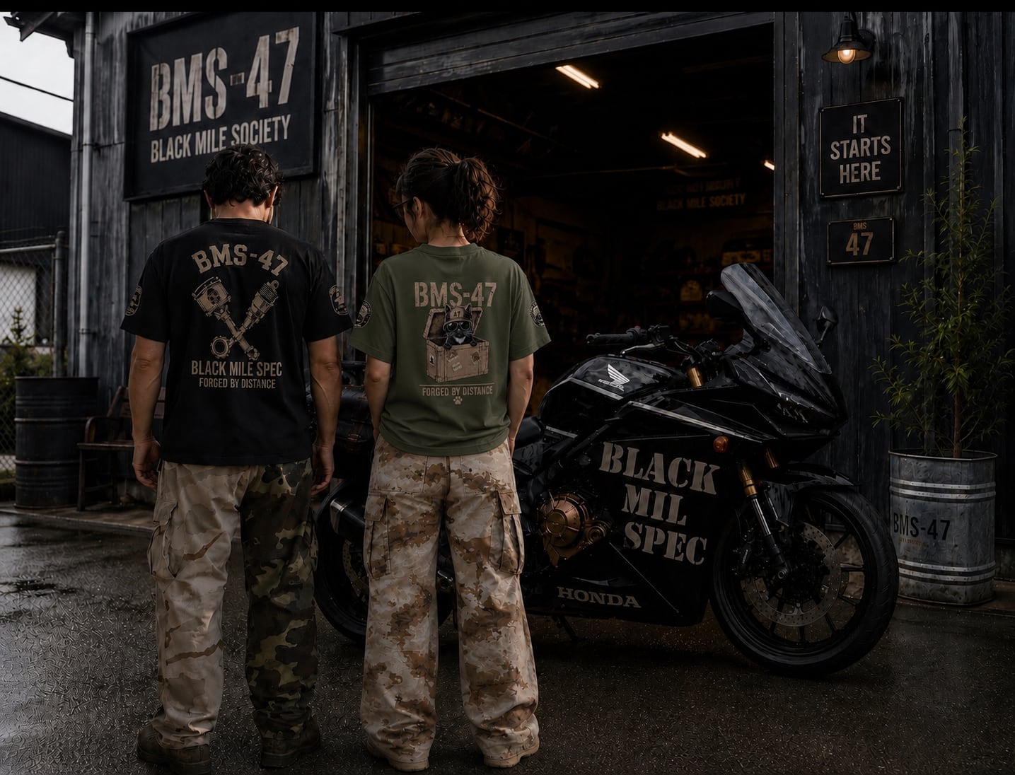 HANGAR CAT TEE / 緑