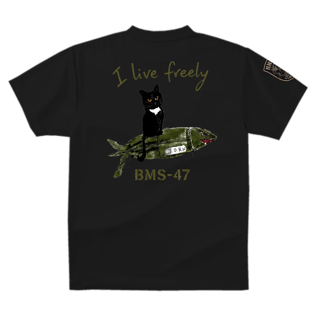 HANGAR LEGEND CAT TEE/ 黒
